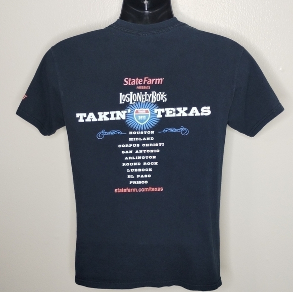Los Lonely Boys Adult Small Band T-shirt Takin Texas Tour Concert Tee Black 2010 - Picture 5 of 7